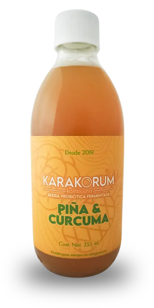 Kombucha Piña y Cúrcuma